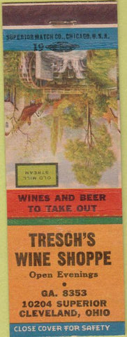 Matchbook Cover - Tresch's Wine Shoppe Cleveland OH
