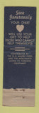 Matchbook Cover - Community Chest Washington DC Alexandria VA 1938 WEAR