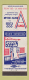 Matchbook Cover - Tony's 909 Club Rustic Cellar Chicago IL WWII