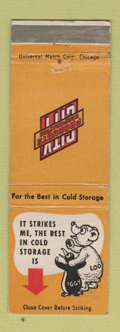 Matchbook Cover - City Products Corp Cold Storage CHAIN