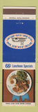 Matchbook Cover - Britling B&W Blue Boar Cafeterias Louisville Memphis TN