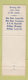 Matchbook Cover - Britling B&W Blue Boar Cafeterias Louisville Memphis TN