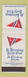 Matchbook Cover - St Petersburg Yacht Club FL WEAR POOR BACK