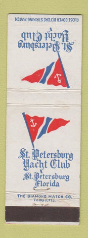 Matchbook Cover - St Petersburg Yacht Club FL WEAR POOR BACK