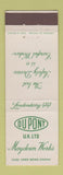 Matchbook Cover - DuPont Maydown Works Belgium