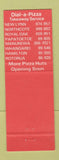 Matchbook Cover - Pizza Hut Pizza Hamilton Rotorua Whangarei New Zealand