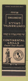 Matchbook Cover - Continental Grills Wichita KS WEAR