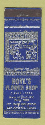 Matchbook Cover - Hoyl's Flower Shop San Antonio TX