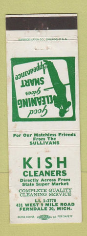 Matchbook Cover - Kish Cleaners Ferndale MI WEAR