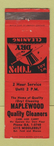 Matchbook Cover - Maplewood Cleaners WEAR