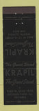 Matchbook Cover - Krapil Steak Richton Park IL Worth