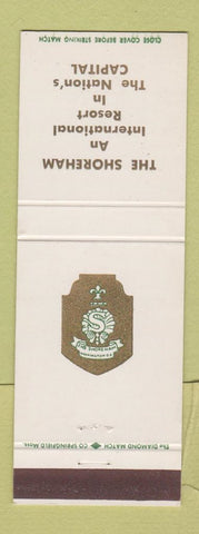 Matchbook Cover - Shoreham Resort Washington DC