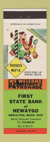 Matchbook Cover - First State Bank Newaygo MI