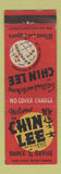 Matchbook Cover - Chin Lee Chinese Restaurant New York City WEAR