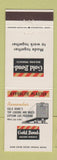 Matchbook Cover - Gold Gold Building Products Gypsum Car Program Buffalo NY