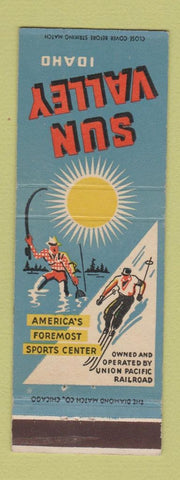 Matchbook Cover - Sun Valley ID Union Pacific Railroad