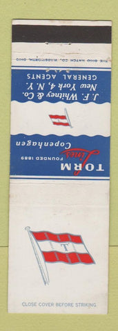 Matchbook Cover - Torm Lines Copenhagen JF Whitney New York City