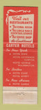 Matchbook Cover - Hotel Governor Clinton New York City WEAR