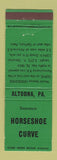 Matchbook Cover - Horseshoe Curve Altoona PA