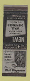 Matchbook Cover - Matchbook Wall Dispenser Columbia Match Cleveland OH