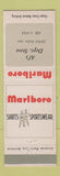 Matchbook Cover - Marlboro Men's Clothes Al's Department Store