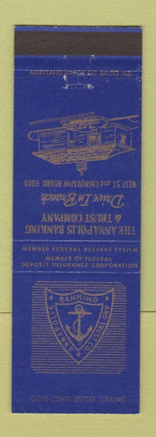 Matchbook Cover - Annapolis Banking and Trust Company MD