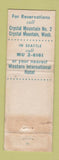 Matchbook Cover - Crystal Mountain Resort WA WEAR