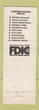 Matchbook Cover - Thompson Savings Bank Manitou Beach MI Hudson MI
