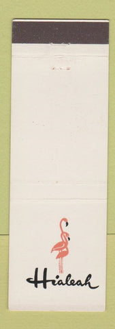 Matchbook Cover - Hialeah Miami FL