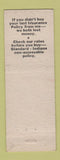 Matchbook Cover - Don McCullough Insurance Real Estate Hagerstown IN WEAR