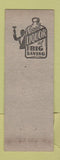Matchbook Cover - Idle House Cafe