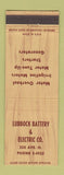 Matchbook Cover - Lubbock Battery & Electric TX?