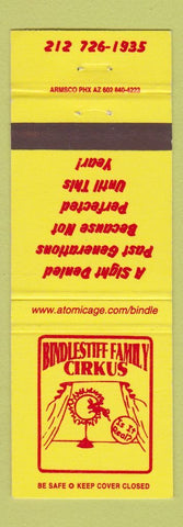 Matchbook Cover - Bindlestuff Family Cirkus