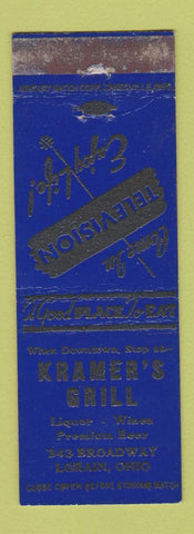 Matchbook Cover - Kramer's Grill Lorain OH