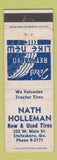 Matchbook Cover - Nath Holleman Tires Statesboro GA WEAR