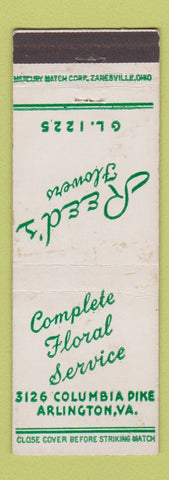 Matchbook Cover - Reed's Flowers Arlington VA