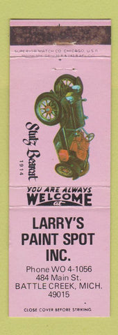 Matchbook Cover - Larry's Paint Spot Battle Creek MI