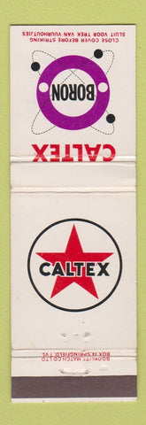 Matchbook Cover - Caltex oil gas Boron South Africa