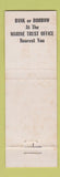 Matchbook Cover - Marine Trust Company Western NY