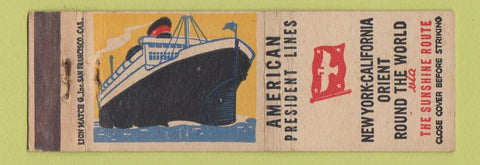 Matchbook Cover - American President Lines WEAR