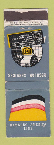 Matchbook Cover - Hamburg America Line Shipping? WORN