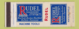 Matchbook Cover - Rudel Machinery Machine Tool New York Boston Buffalo WEAR