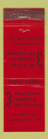Matchbook Cover - Up Town Laundry Dry Cleaning Cuyahoga Falls OH WEAR