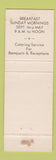Matchbook Cover - Friendship Hook Ladder Boyertown PA
