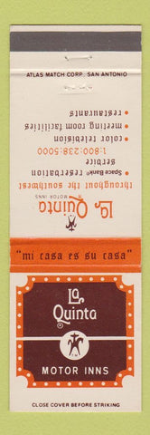 Matchbook Cover - La Quinta Motor Inns CHAIN
