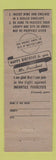 Matchbook Cover - March of Dimes Infantile Paralysis