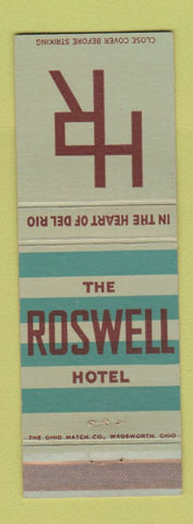 Matchbook Cover - Roswell Hotel Del Rio TX