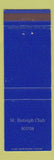 Matchbook Cover - St Botolph Club Boston MA
