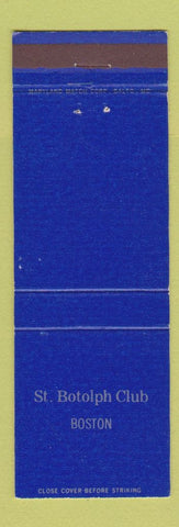 Matchbook Cover - St Botolph Club Boston MA