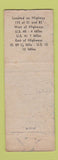 Matchbook Cover - Otto's Steak House Motel Antioch IL WORN